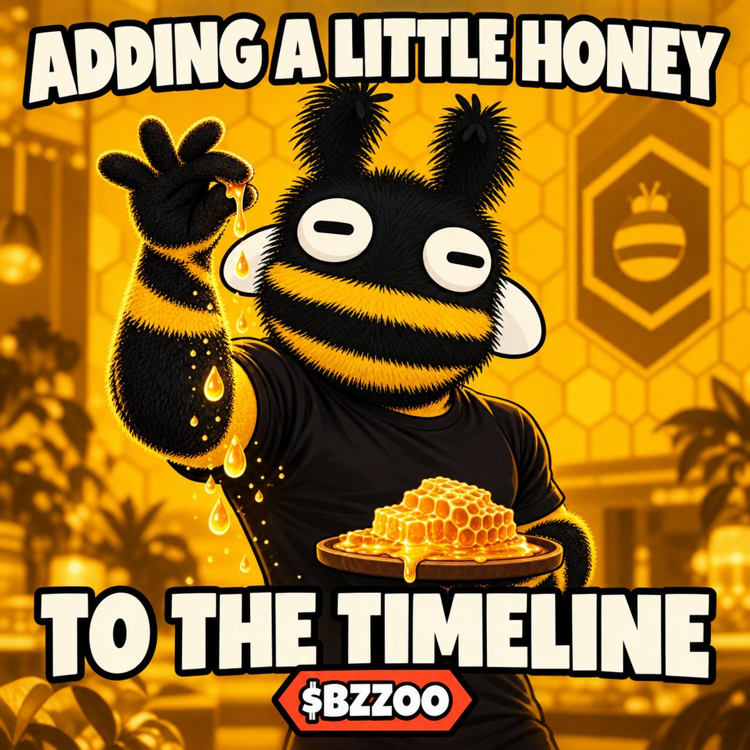 BZZOO drizzling honey. Adding a little honey to the timeline.